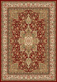 RED BURGUNDY ORIENTAL AREA RUG 8 X 11 LARGE PERSIAN 83   ACTUAL 7 8