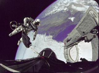 Astronaut Edward H. White II Gemini Titan 4 spacewalk Gemini Program