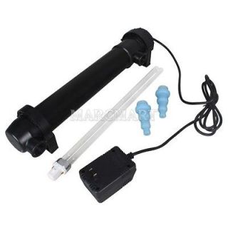 36W UV Light Sterilizer Aquarium Fish Pond Clarifier Tank Lamp+Power