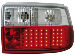 Opel Astra F Design LED Taillights Red/Crystal