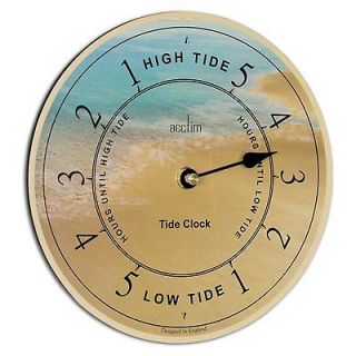 Acctim 24690 Portland High Low Tide Indicator Wall Clock, Beach
