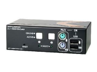 Atlona AT HDKVM V41 2x1 HDMI 1080p KVM Switch for PS/2 or USB