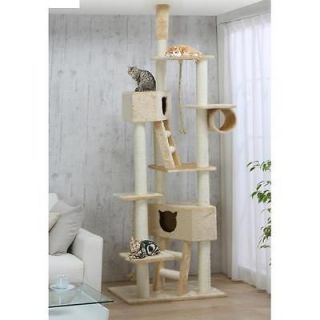 Floor to Ceiling Cat Tower Cat Scratcher Cat Perch, QQ80037　