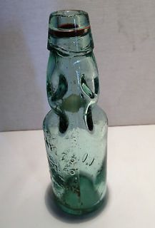 Collectible Codd Soda Bottle, Emobossed Robert Taylor Established 1840