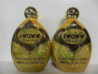 JWOWW JWOW PRIVATE RESERVE 50X TONING BLACK BRONZER TANNING BED LOTION
