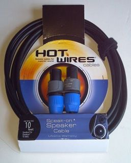 PACK 10FT NL2FC SPEAKON SPEAKER PATCH CABLE CORDS 3M