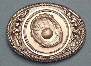 Newly listed Golden Glove Baseball Deluxe Belt Buckle in Gold.NEW