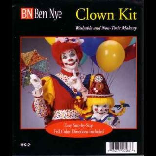 Clown Circus Character Makeup Kit Ben Nye Theatrical Deluxe Costume
