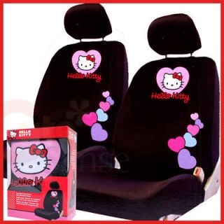 Hello Kitty Car Seat Cover Auto Accessory 2 Front Seat Low Back