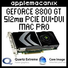 2008 Apple Mac Pro nVidia Geforce 8800GT 512MB Video Graphics Card