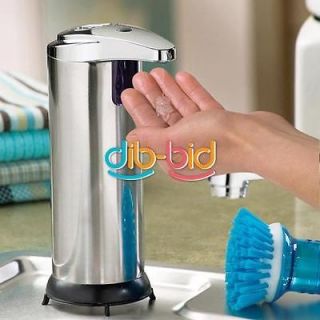stainless steel hand free automatic touchless bathroom kitchen soap