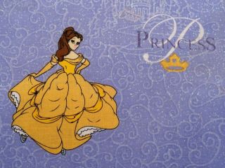Disney Princess Fabric BTY Sparkle Snow White Cinderella Aurora Belle