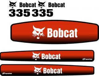Whole Machine Bobcat Excavator 335 Decal Set
