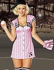 Sexy 5pc BABE baseball player mini jersey costume set