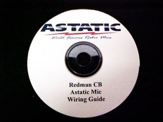 Astatic Microphone Mic CB Ham Radio Wiring Guide On CD