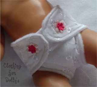 REBORN BABY DOLLS CLOTHES NAPPY DIAPER OUTFIT 14 19 02