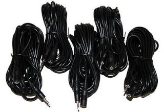 Lot 25ft 3.5mm Stereo Audio Cables Male to Female for Speaker