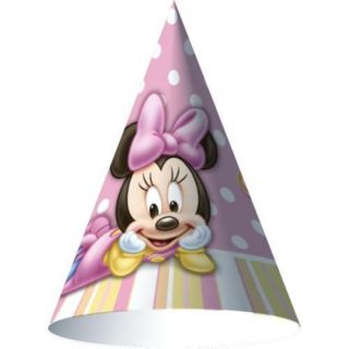 MINNIE 1st Birthday Favor HATS x24 Mouse Supplies Baby First Girl