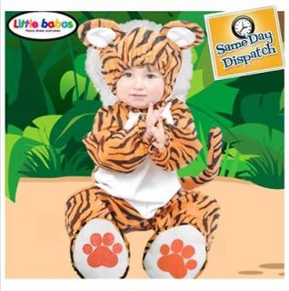 TIGER COSTUME CHILDRENS TODDLER BABY AGE 6 12 18 24 36 MONTHS 1 2 3 4