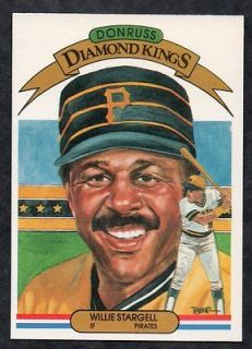 1982 Donruss Diamond King #8 Willie Stargell   Pittsburgh Pirates   NM
