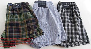 POLO RALPH LAUREN BOXERS MENS 100% COTTON NEW W/TAGS CLASSIC FIT MSRP