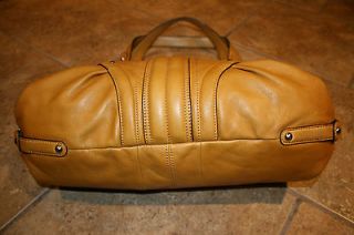 Makowsky Glove Leather Double Handle Zip Top Monaco Satchel Handbag