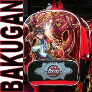 New BAKUGAN BRAWLERS Backpack Book Bag Tote FULL SIZE