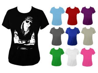 Womens Axl Rose Guns n Roses Rock Icon Top T shirt NEW UK 6 18