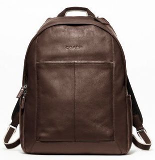 Coach Mens Heritage Web Leather Backpack #70747