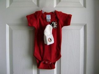 Florida State University Baby One Piece with Socks 6 Months NWOT