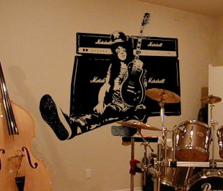 Slash Wall Art, Iconic, Classic, Rock, Vinyl Decal Sticker, WD003