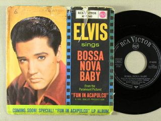 Elvis Presley   Bossa Nova Baby/Witchcraf​t (RCA 47 8243 single PS