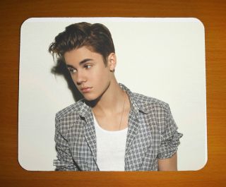 Bieber 2012 Singer RARE Mouse Mat Pad Small Computer PC Brand New