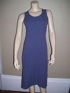 Womens Tommy Bahama Solid Dark Gray Blue Silk Dress Size S