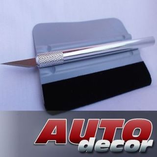 FELT SQUEEGEE AND CUTTING KNIFE FOR VINYL APPLICATION DIY TOOLS CAR