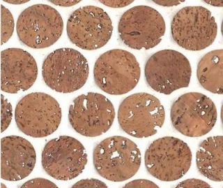 Newly listed 1 Cork Mosaic Penny Tile for Flooring, Walls, Bathrooms