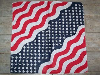2X American Flag Bandanas 22 X 22 NEW UNITED STATES USA