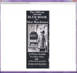 Official Blue Book Antique Slot Machines Price Guide