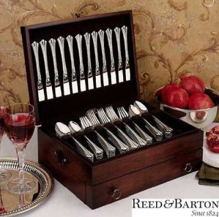 Mahogany Flatware/Silve rware Storage Chest by Reed and Barton 44M