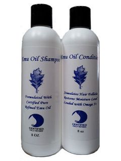 Emu Oil African American Hair Shampoo & Conditioner 8oz each