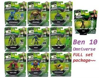 Ban Dai 2012 Ben Ten 10 Omniverse Alien 4 inch Figure Full Set of 10