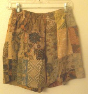 Cotton Patchwork Shorts   vintage Bali patchwork   unisex sizes S, M