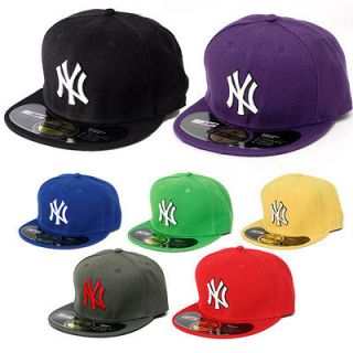 New NY New York Yankees Baseball Hats Ball Cap Fit Size 6 3/4   7 1/2