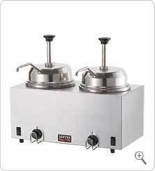 Server 81230 Twin FSP Topping Warmer w/ Pumps