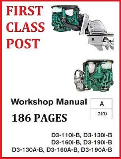 Volvo pents D3 workshop manual   D3 110i B 130i B 160i B 190i B marine