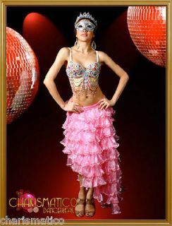Charismatico Pink Sexy ShowGirl burlesque bra and Organza Mermaid