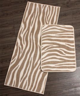 New microfiber Zebra Pattern Kitchen Floor Mat Carpet Bath Rug