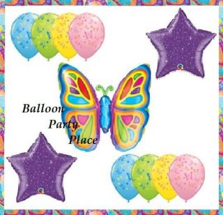 BUTTERFLY BALLOONS 1st 2nd 3rd birthday party baby shower decorations