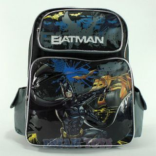 DC Comics Batman Bats 16 Large Backpack   Boys Book Bag School