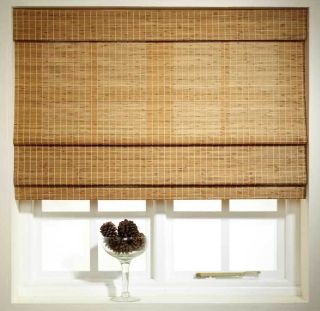 Ready made Bamboo Roman Blinds   4 Colours   4 Sizes